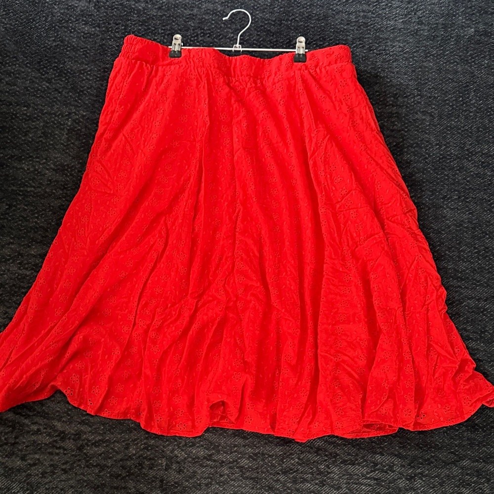 Torrid Vibrant Red A-Line Skirt